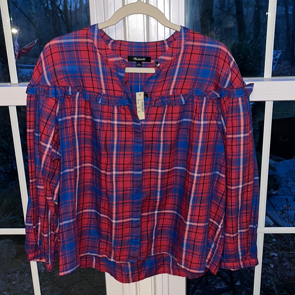 Madewell flannel top
